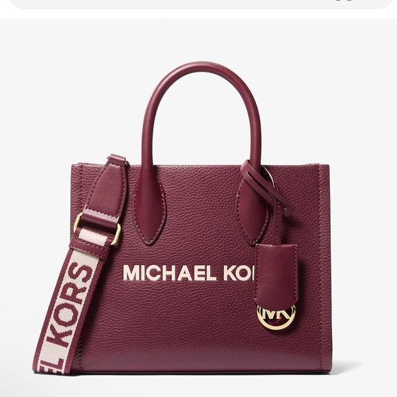 Michael Kors Mirella Small Pebbled Leather Crossbody Bag
Oxblood 
NWT - Picture 3 of 16